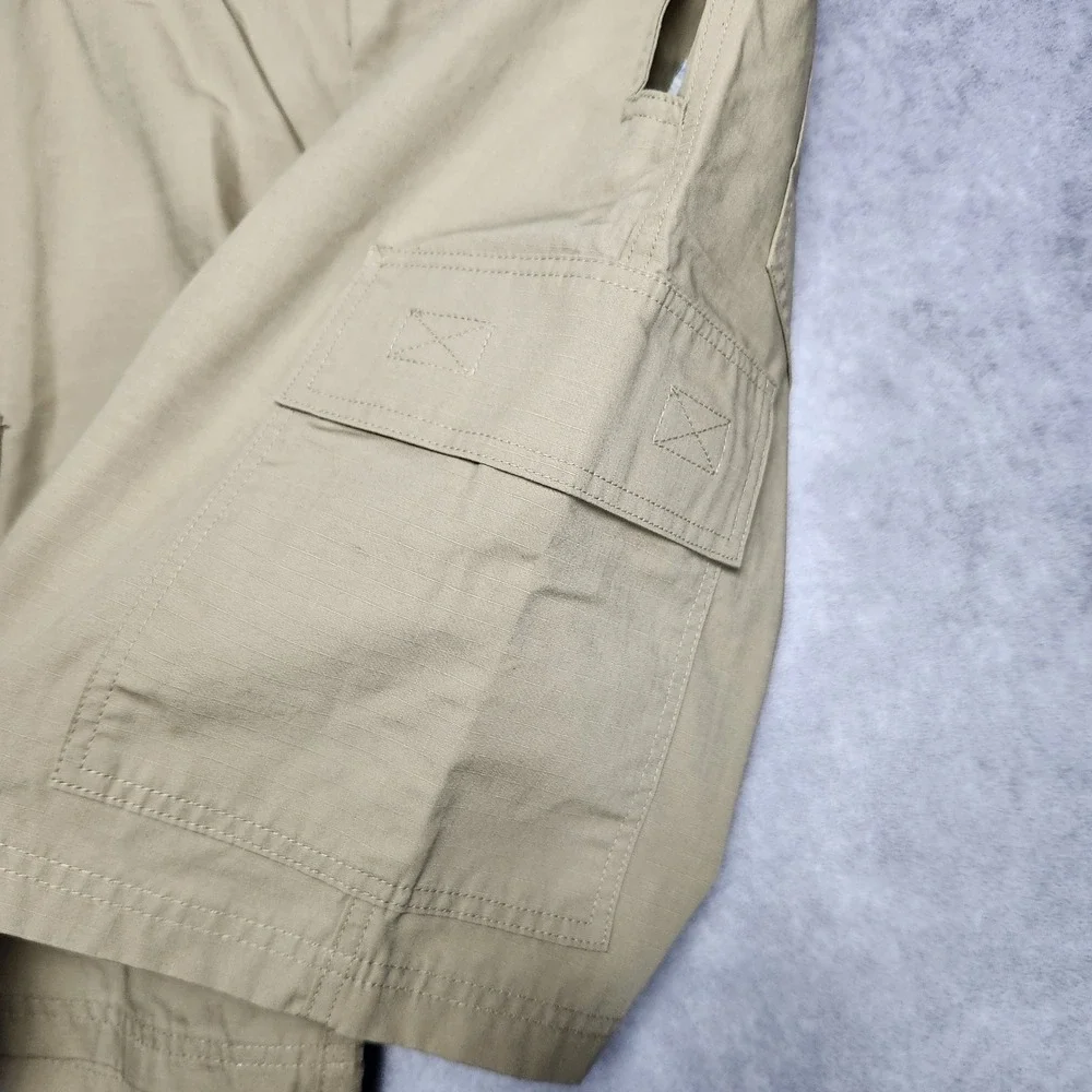 LA Police Gear Men 34 Khaki Core Cargo Tactical Ripstop Shorts BTS8001 LAPG